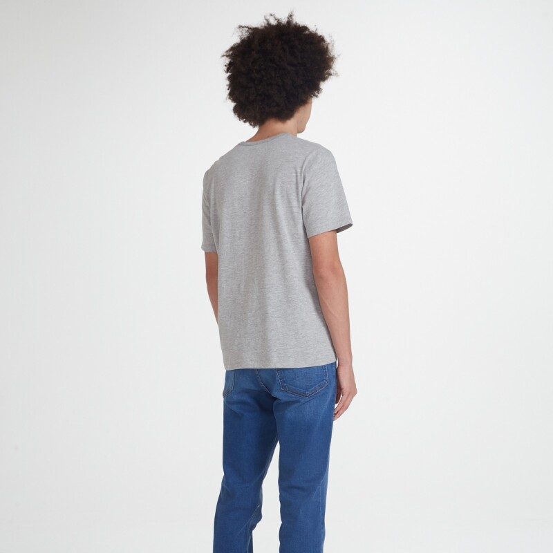 CAMISETA MM MASC CINZA MESCLA