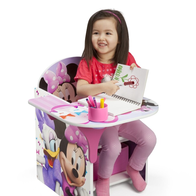 Escritorio con silla y almacenamiento Minnie Mouse Disney Escritorio con silla y almacenamiento Minnie Mouse Disney