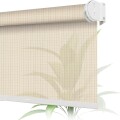 Cortina Screen Pvc Roller Tela Microperforada 1.80x2.00m Beige