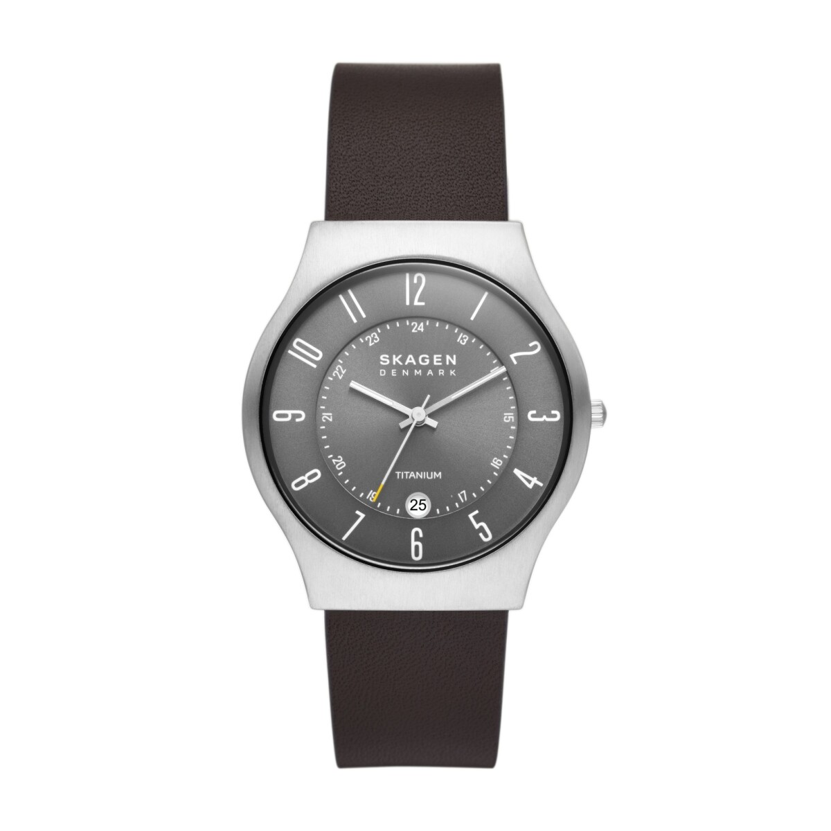 Reloj SKAGEN SUNDBY TITANIUM Cuero Marron Esfera 40mm 