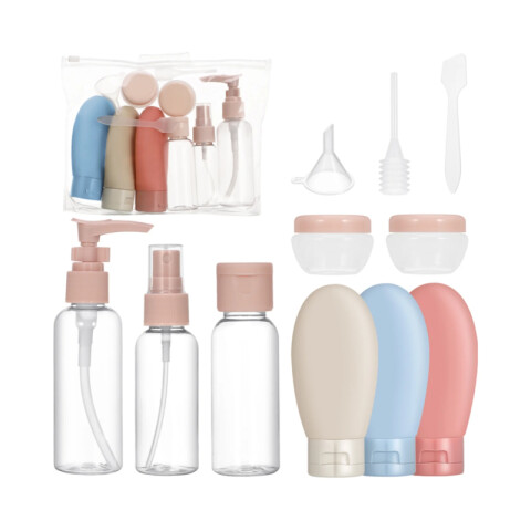 Kit viajero 8 frascos con embudo para rellenar cartera\mochi Kit Viajero 8 Frascos Con Embudo Para Rellenar Cartera\mochi