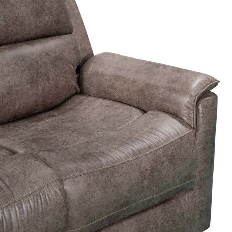 RECLINER MANUAL 2 CUERPOS TELA MARRON LAGOS MOKA