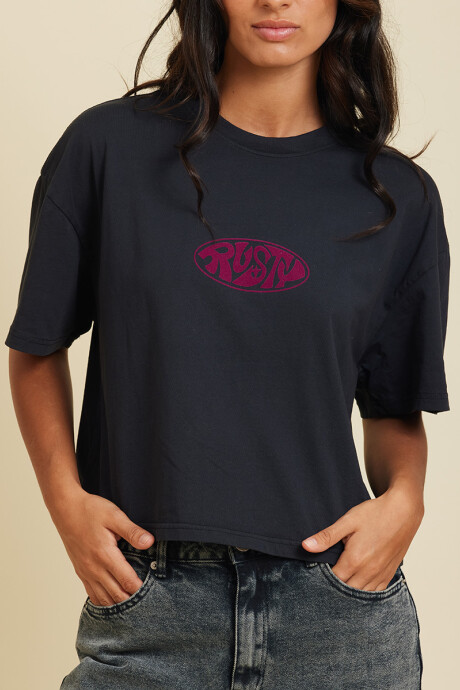 T-SHIRT ERIKA RUSTY Negro