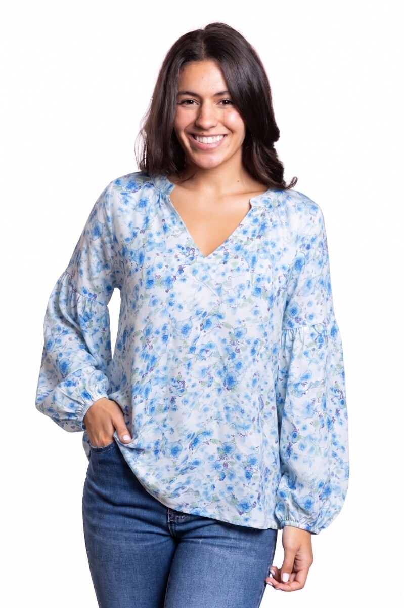 CHERRY CAMISA - BLUE 