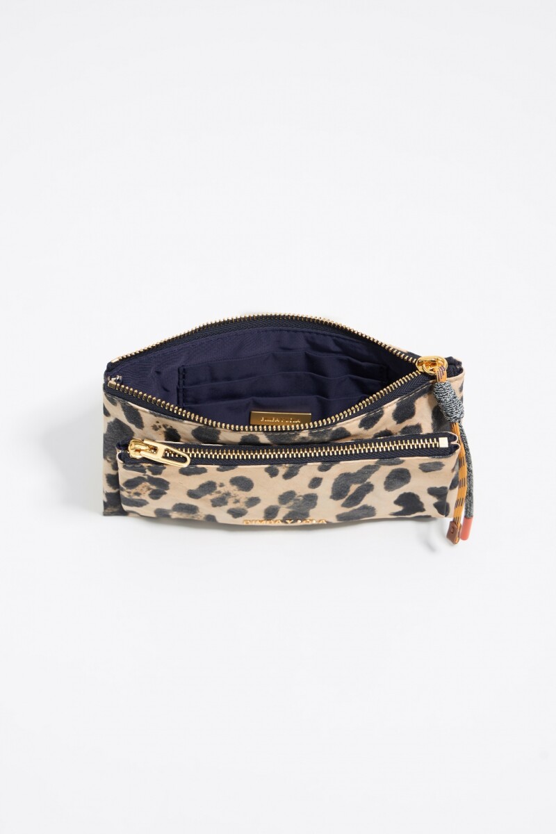 MONEDERO DOBLE Leopardo