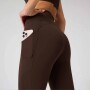 Leggings Oasis PureLuxe High-Waisted Mujer Cacao