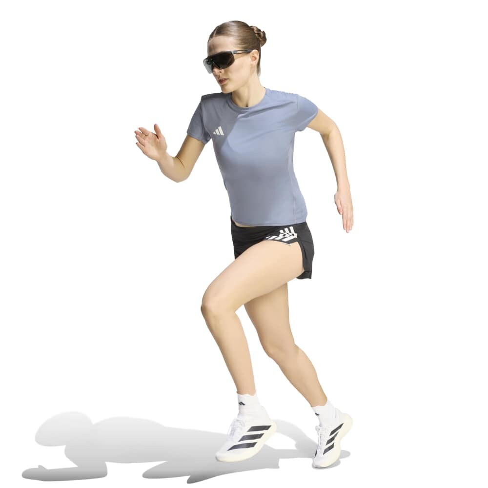 Polo Adizero E Tee Mujer Dark Grey