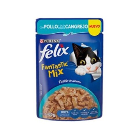 FELIX FANTASTIC MIX POLLO-CANGREJO 85 g Unica