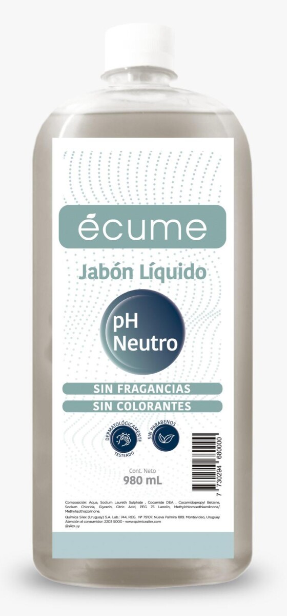 JABÓN DE MANOS PH NEUTRO, 980ML 