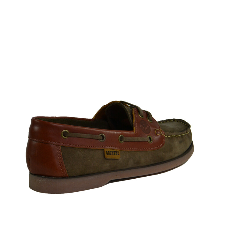 Mocasin Country de Hombre Nautico Nob/nautilus Oliva-cognac