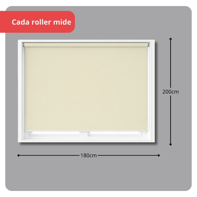 Set x2 Cortina roller blackout 180x200 cm ARENA