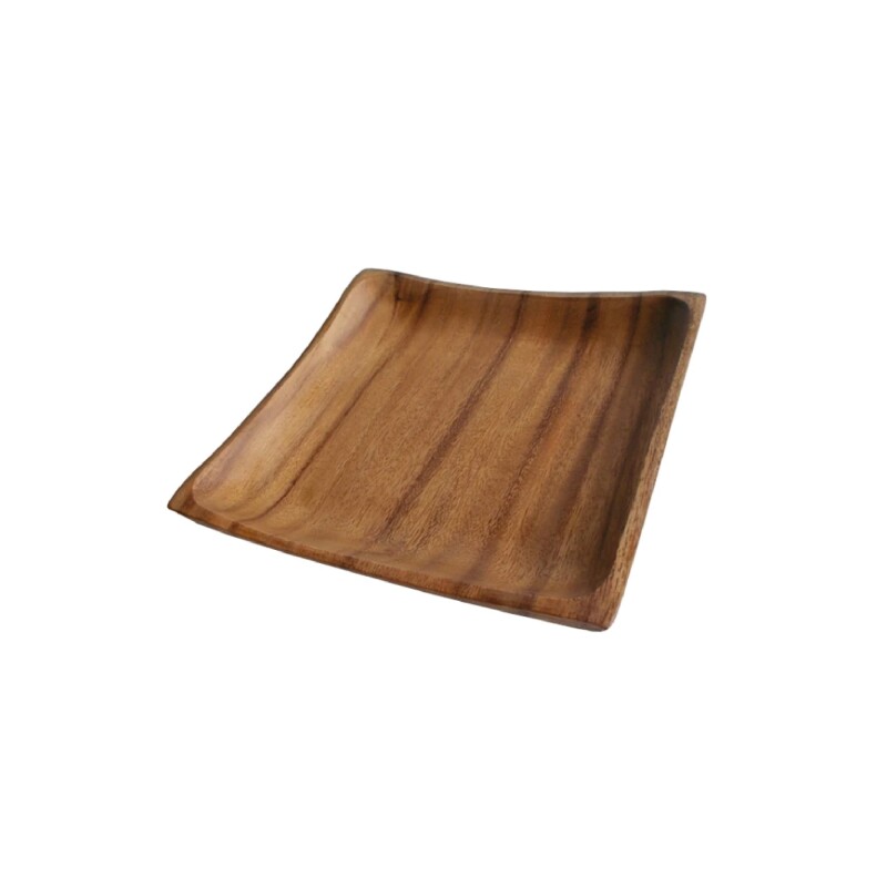 PLATO CUADRADO MADERA ACACIA 20X20/H3CM PLATO CUADRADO MADERA ACACIA 20X20/H3CM