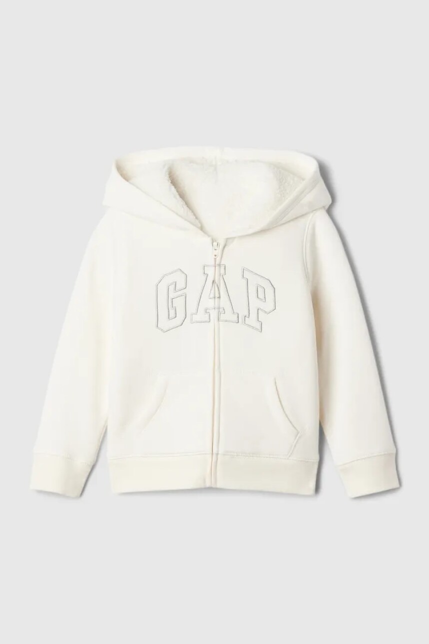 Canguro Con Corderito Logo Gap Toddler Niña Ivory Frost