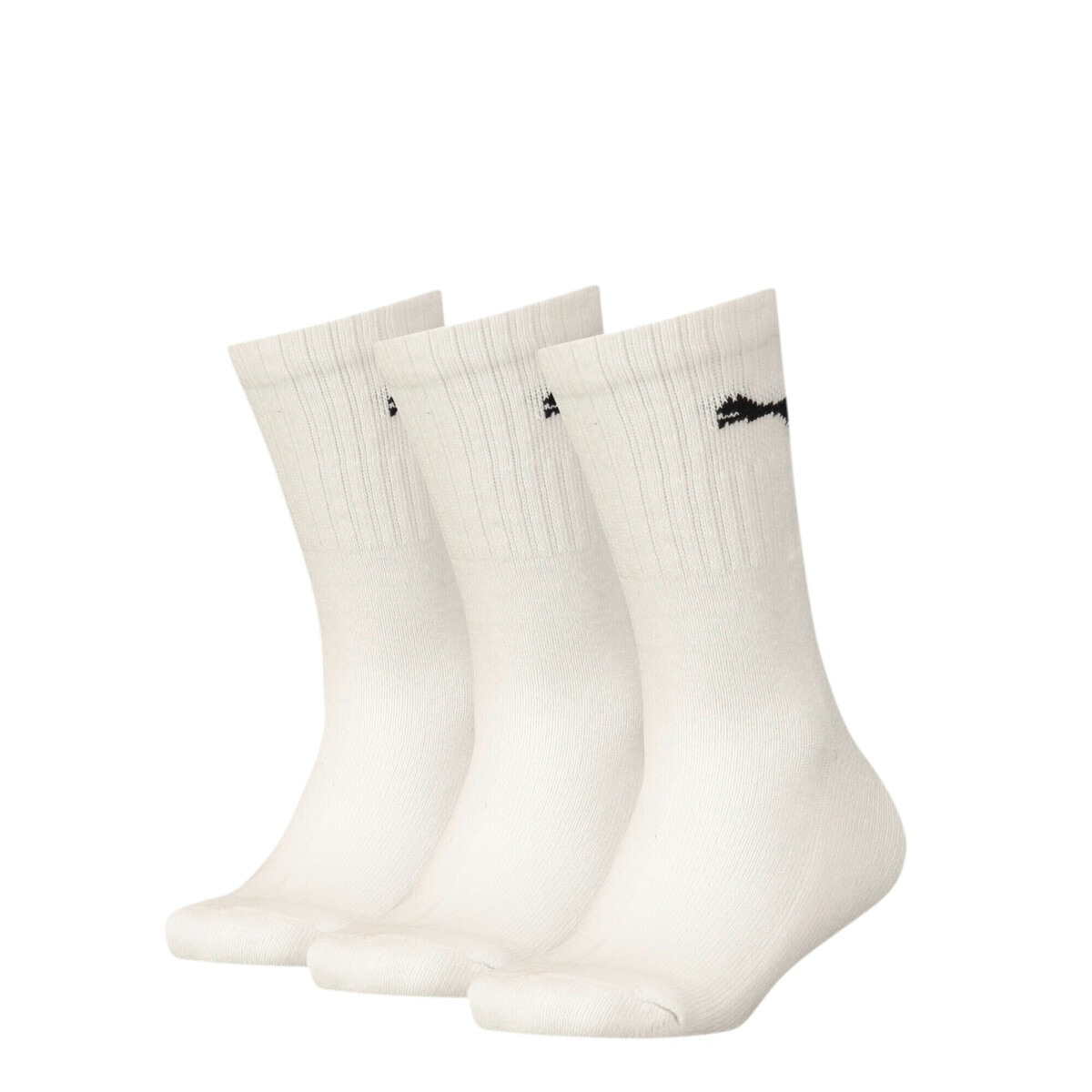 Medias Puma Junior Crew 3-Pack Unisex - Blanco 