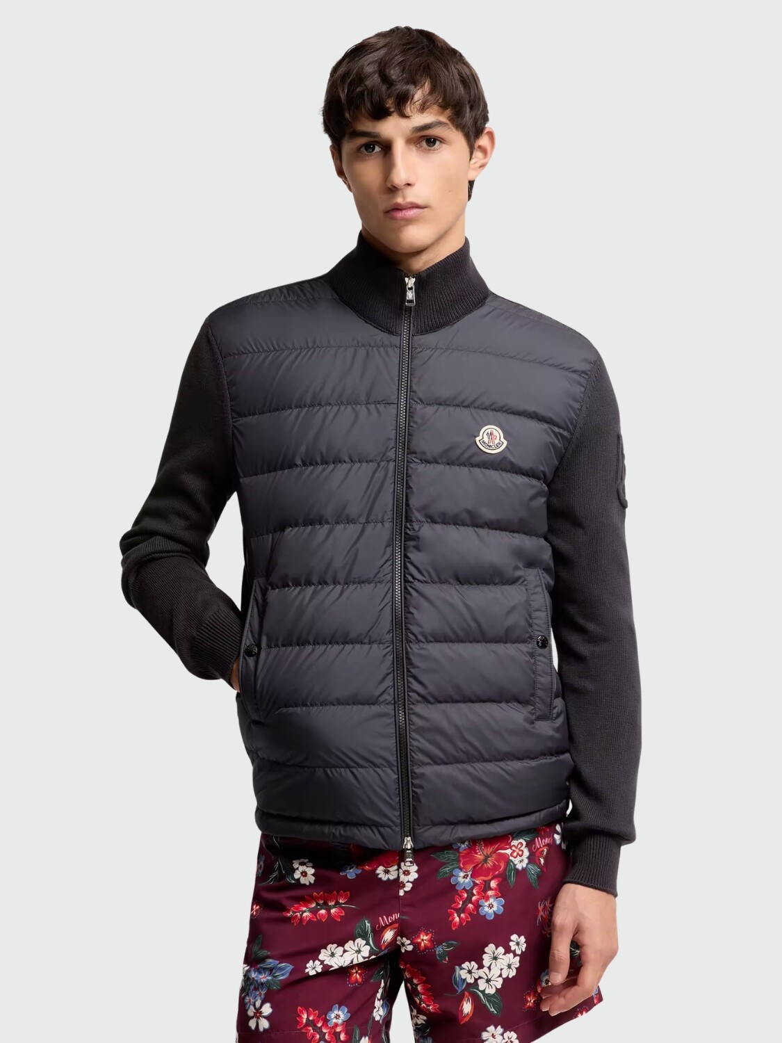 MONCLER - Campera Acolchada de Algodón Alta Automática