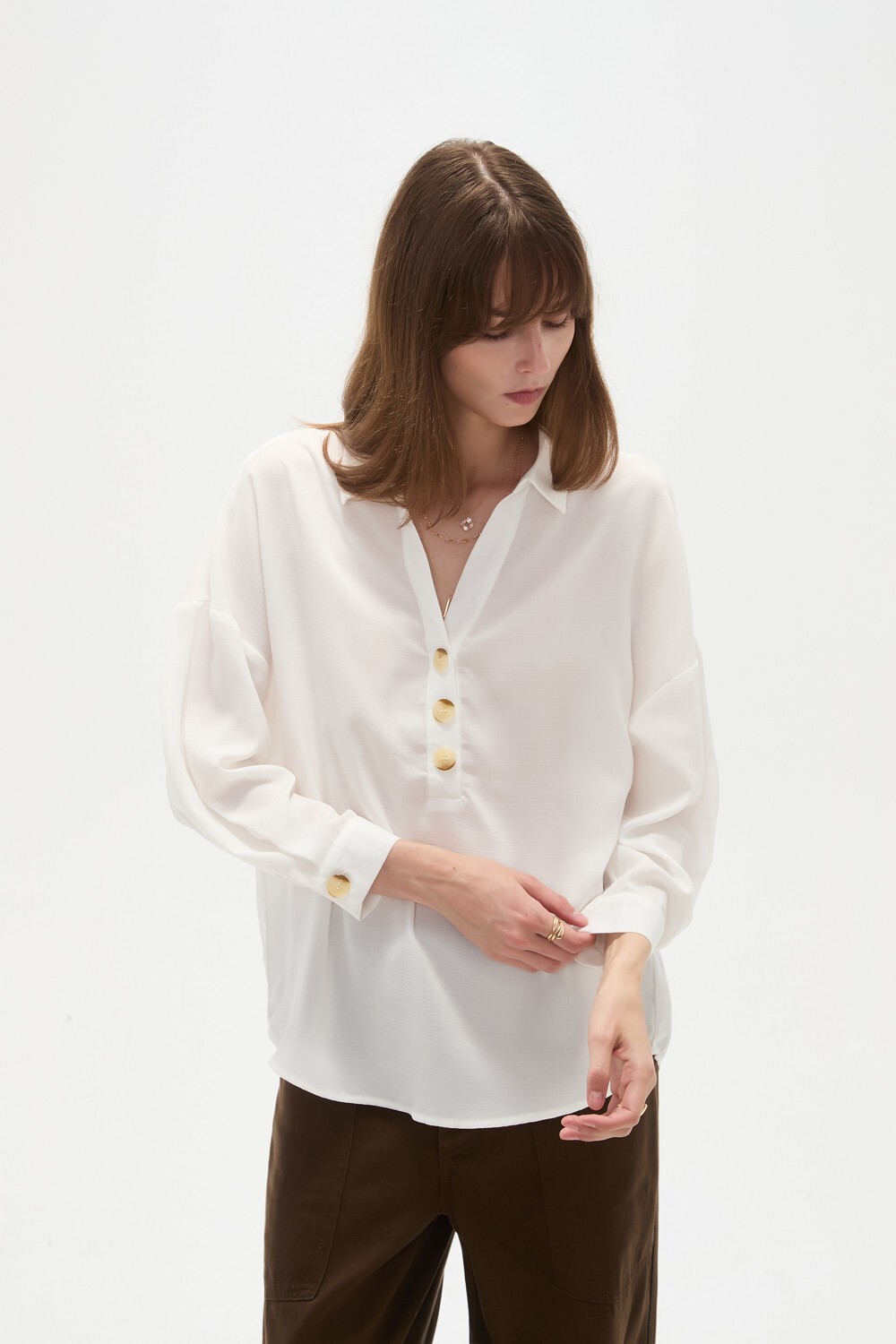 Blusa Kansas Marfil / Off White