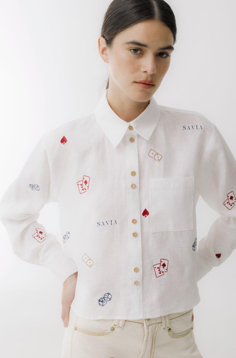 Camisa Azar Detail - Blanco 