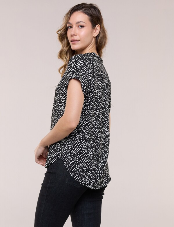 Camisa Print NEGRO/CRUDO