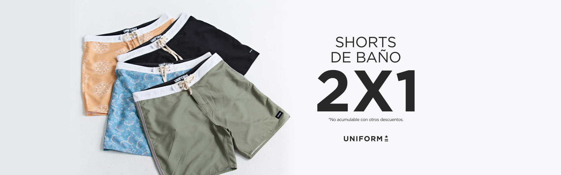 2x1 Shorts baño