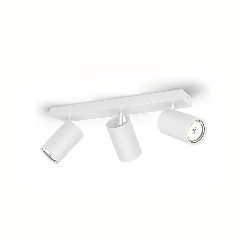 AASOL30 Luminaria Leticia Triple de Adosar Orientable Blanco