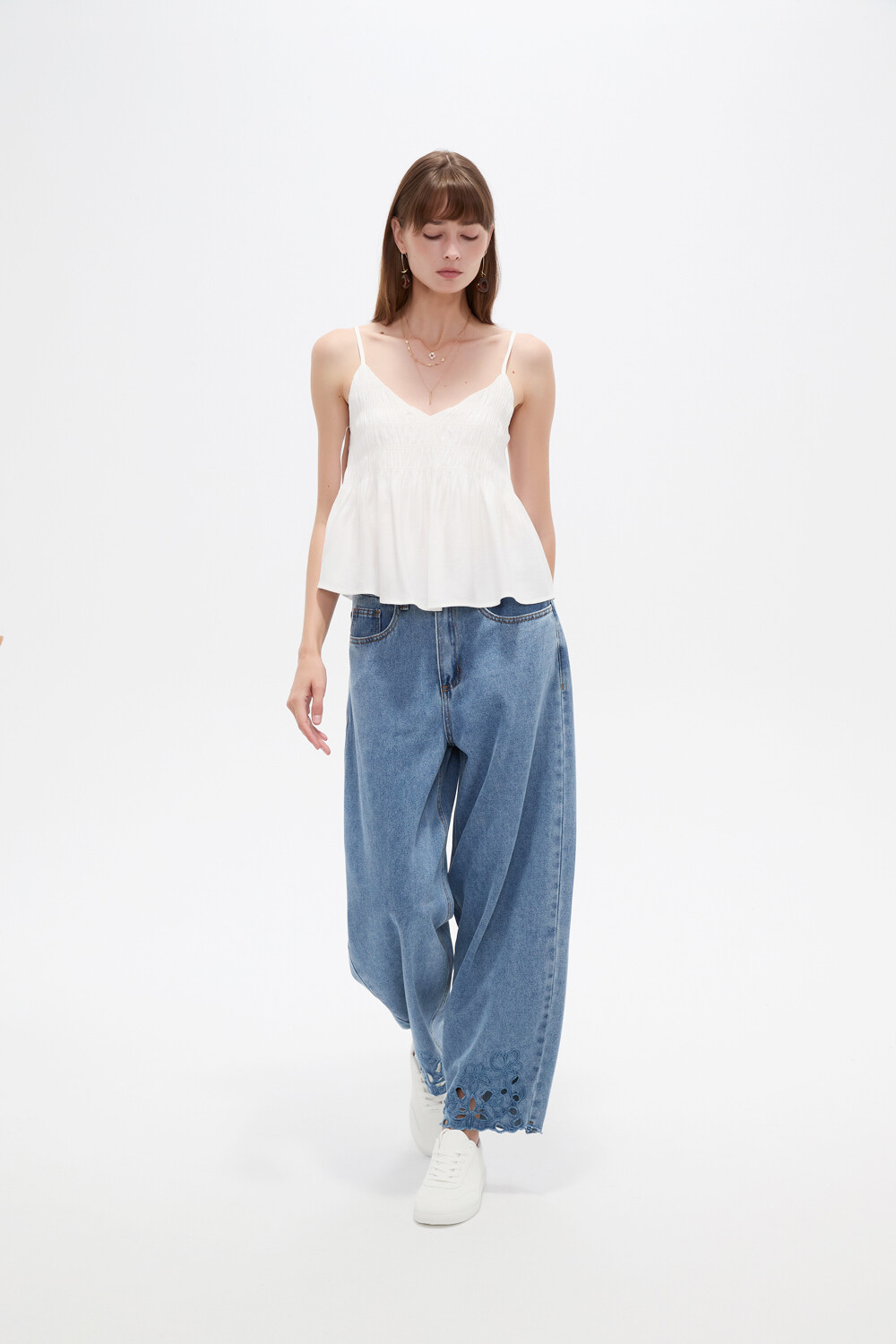 Musculosa Leka Marfil / Off White