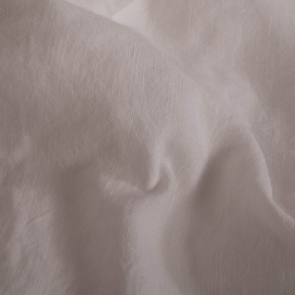 FUNDA NÓRDICA QUEEN LINO-Y-ALGODON BLANCO LINEN COTTON
