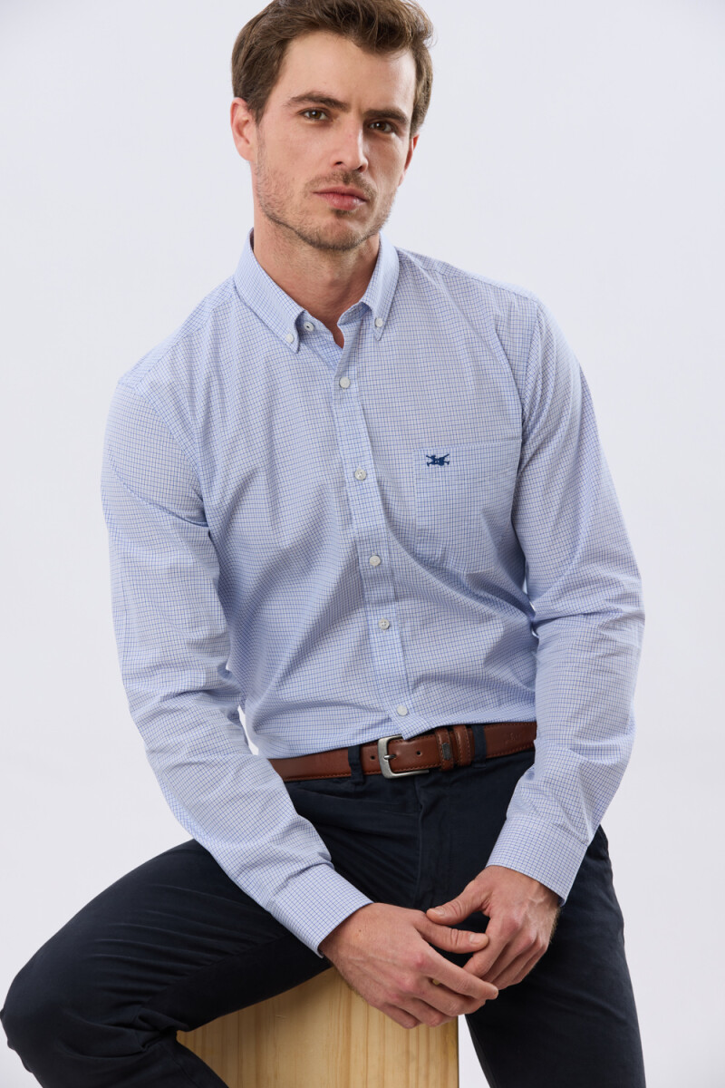 CAMISA CUADROS - Azul 