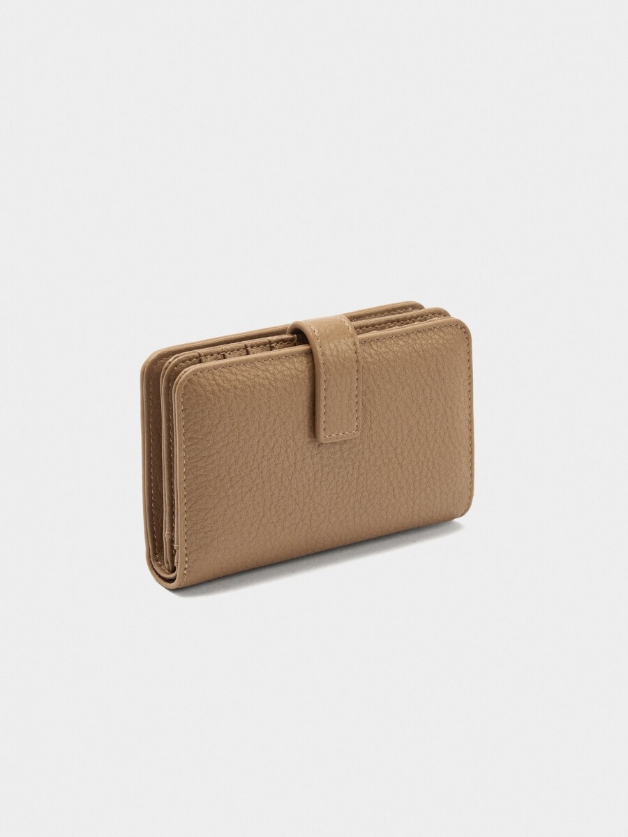 Cartera Con Textura camel