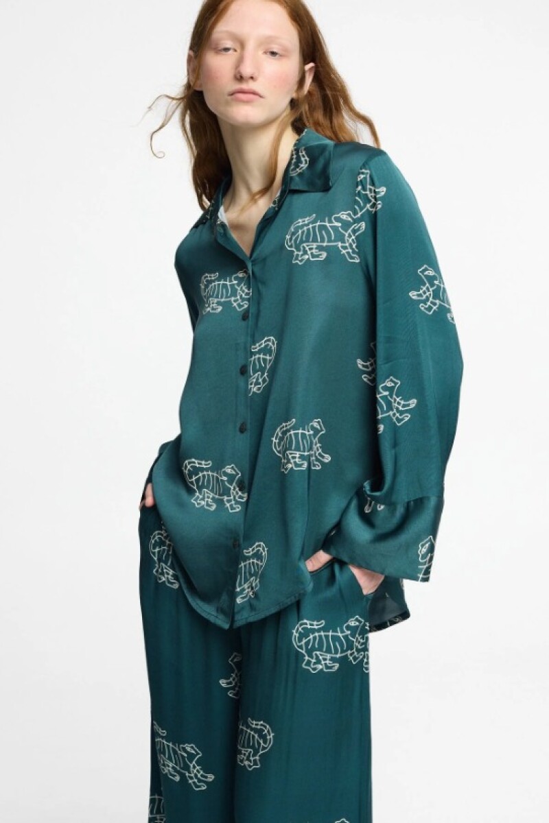 MARTI SHIRT Verde Petroleo