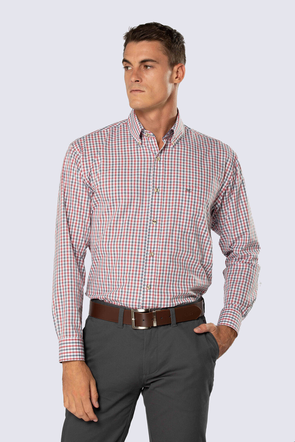 CAMISA A CUADROS Rojo