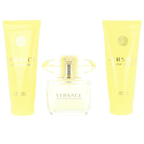 Cofre Versace Yellow Diamond 90 ml + Gel de ducha + Loción corporal + Neceser Cofre Versace Yellow Diamond 90 ml + Gel de ducha + Loción corporal + Neceser