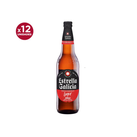 Cerveza Estrella Galicia Botella 12 unidades 600 ml