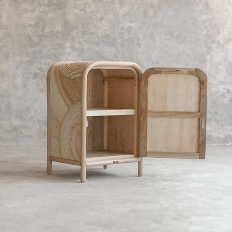 MESA DE LUZ RATTAN-Y-MADERA NATURAL-BEIGE TORONTO