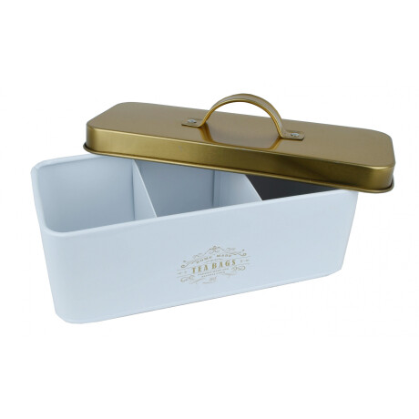 CAJA DE TE 3 DIVISIONES LINEA BLANCA C/DORADO 20X8.5X8.5CM BF117S CAJA DE TE 3 DIVISIONES LINEA BLANCA C/DORADO 20X8.5X8.5CM BF117S