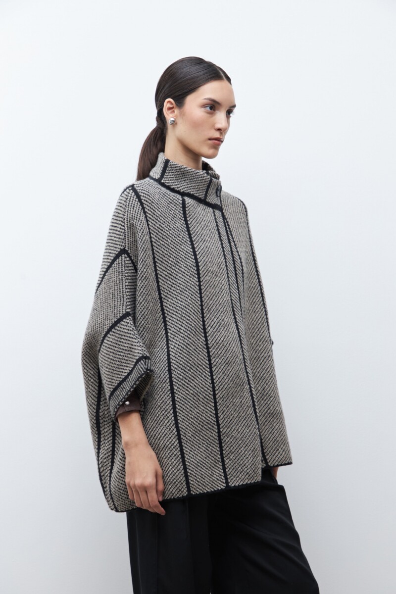 Capa con vivo en contraste negro