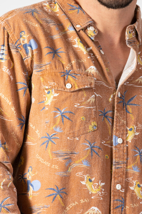 CAMISA KISH MAUI Naranja