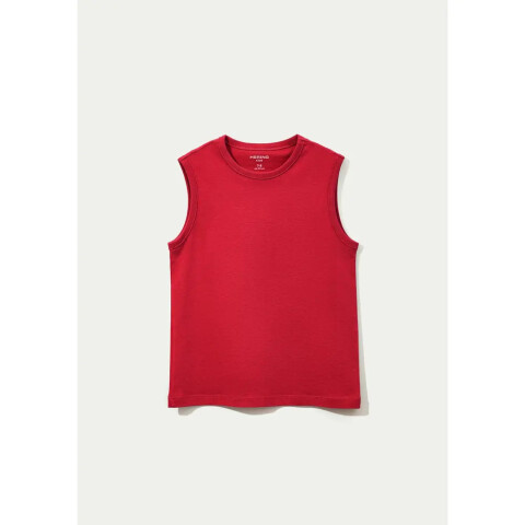 CAMISETA REGATA MASC VERMELHO ESCURO