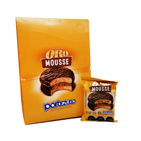 Alfajor PORTEZUELO x18 Alf oro mousse