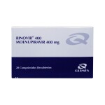 RINOVIR 400 MOLNUPIRAVIR CJ X 20 COMP. R única