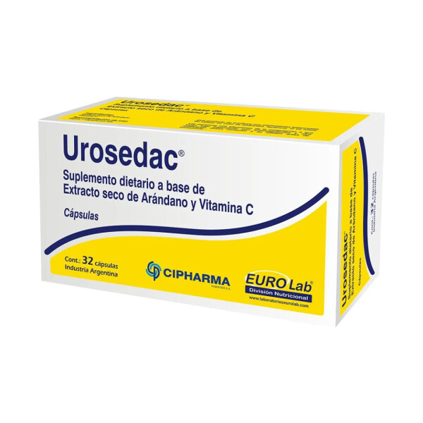 Urosedac 32 Cápsulas - Cipharma Urosedac 32 Cápsulas - Cipharma