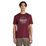 Polo Mountain Graphic Manga Corta Hombre Burgundy