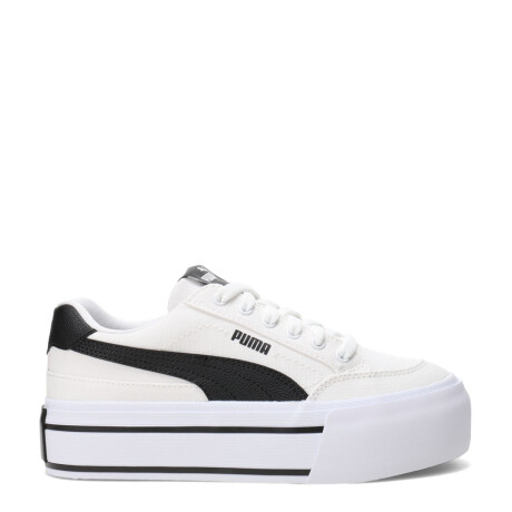 Championes de Mujer Puma Court Classic Vulc Fs Plataforma Blanco - Negro