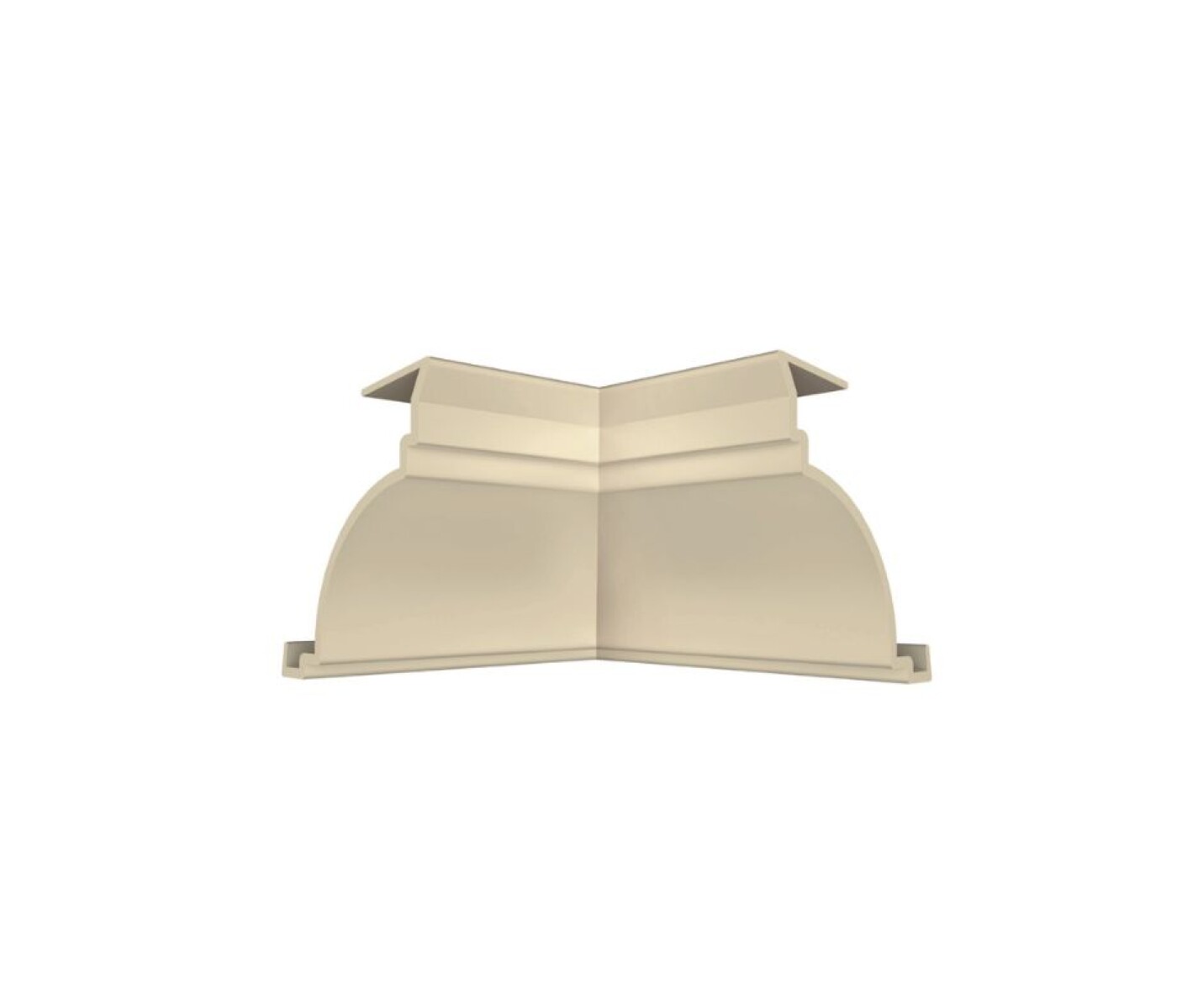 Esquinero int para media caña PVC - Beige 