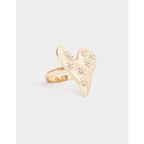 Anillo De Corazón Dorado