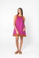 VESTIDO ACAI SHORT SS24 Fucsia Y Terracota