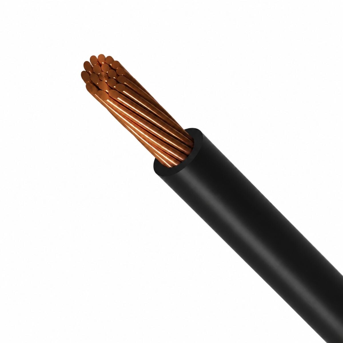 CABLE PLASTICO "CF" 1MM METRO Negro