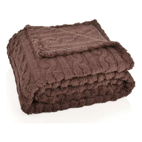 Manta Corderito 2 Plazas 180x200cm Marrón