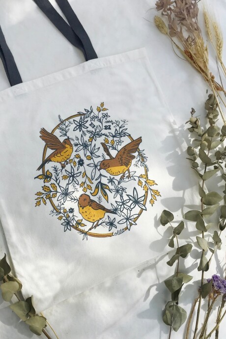 Bolso estampado crudo