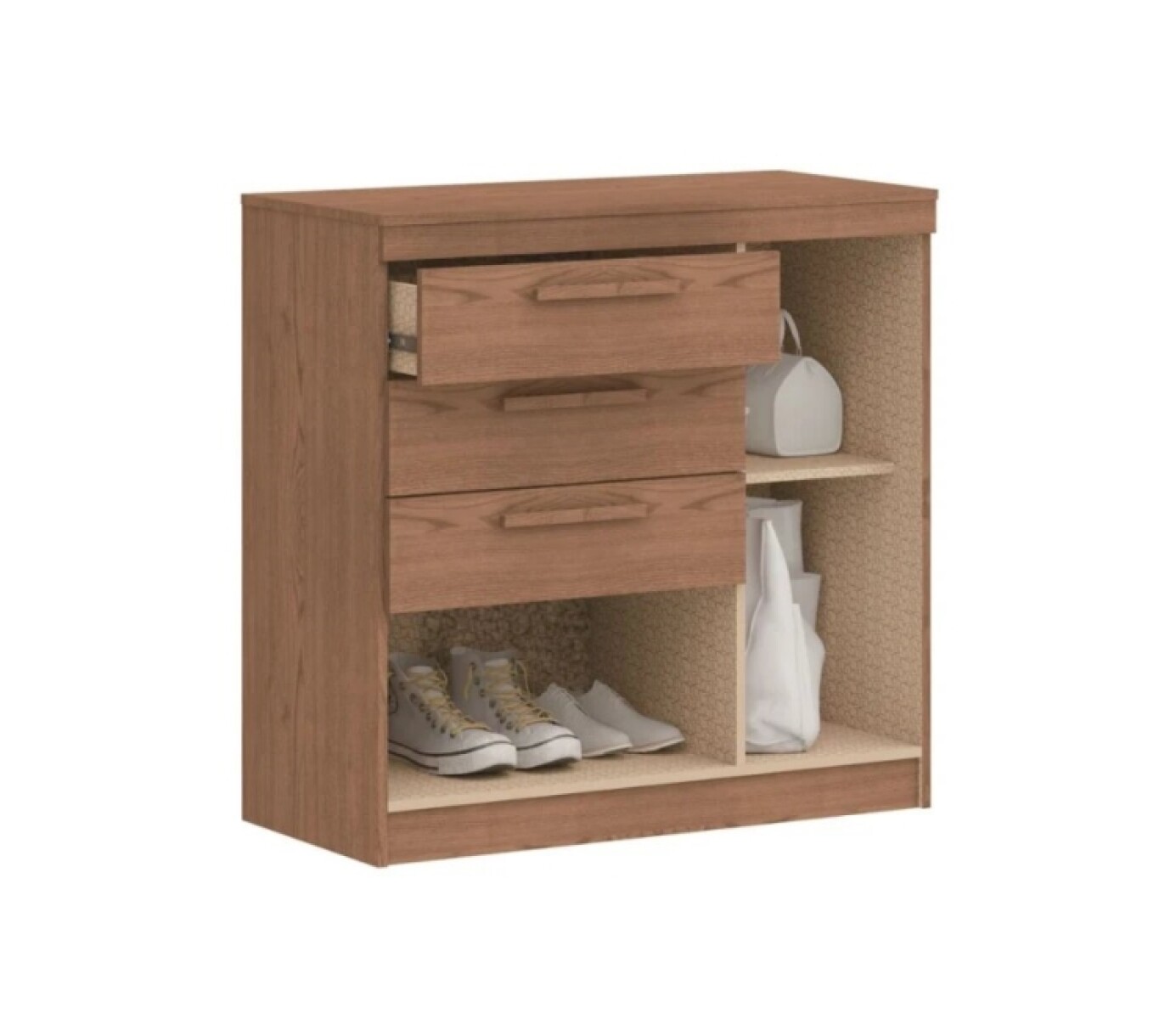 Comoda 3 Cajones 1 Puerta Lille Macadamia 1130am 