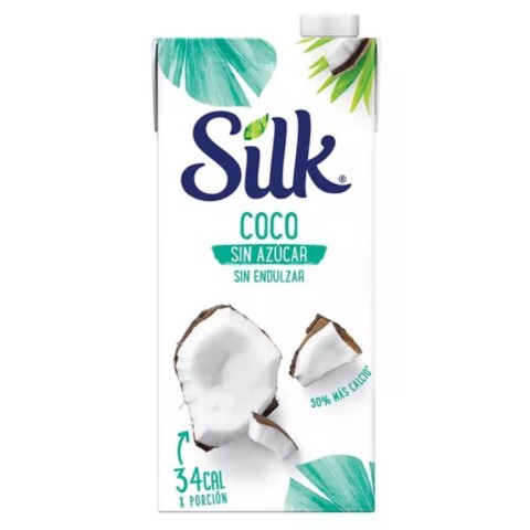 Leche Vegetal Silk Coco sin azúcar 1L Bebida Silk Coco Sin Azucar